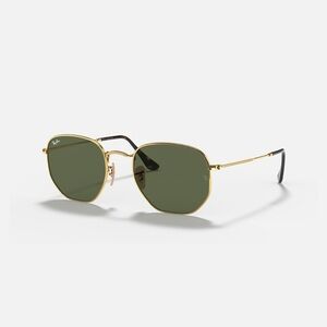 Ray-Ban Gold Hex Sunglasses